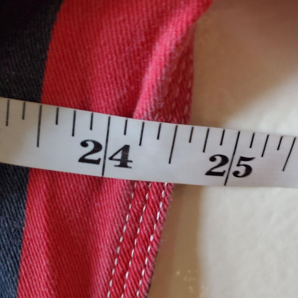 Vintage Tommy Hilfiger Denim Mens M Hooded Shirt Color Stripe Y2K - Picture 4 of 13